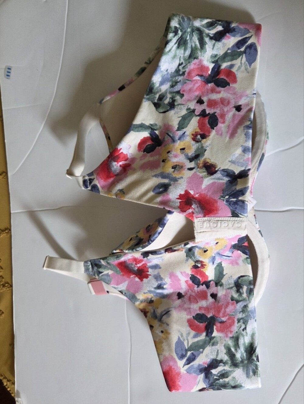 Lane Bryant's Cacique Lightly Lined Floral Balconette Bra Size 42D - Picture 7 of 10
